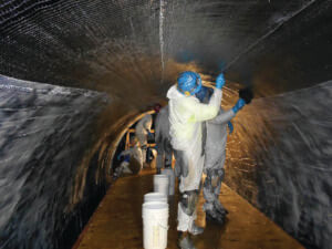 cfrp water pipe installation