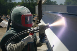 metalized coating application
