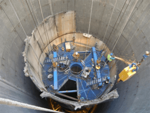chimney liner demolition
