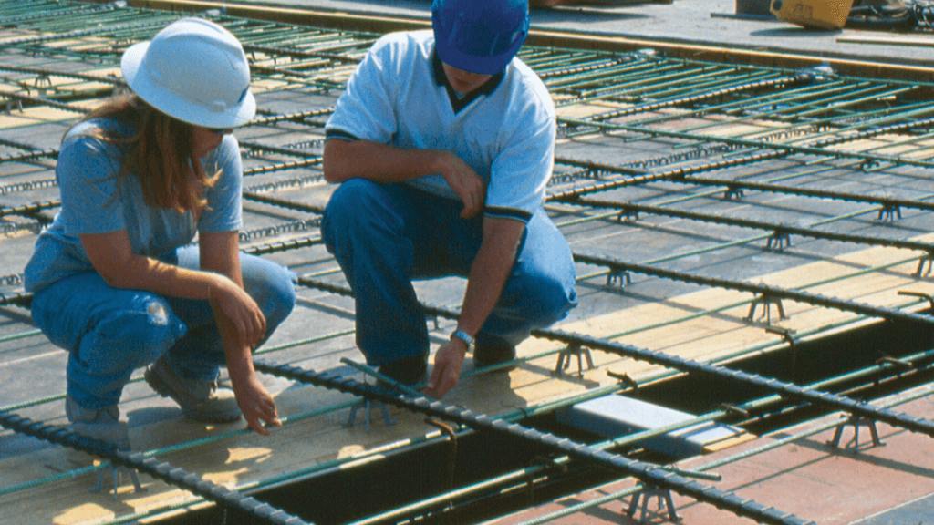 install support pt slab