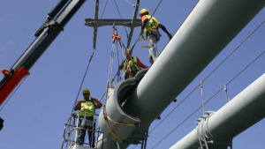 bridge cable protection installation