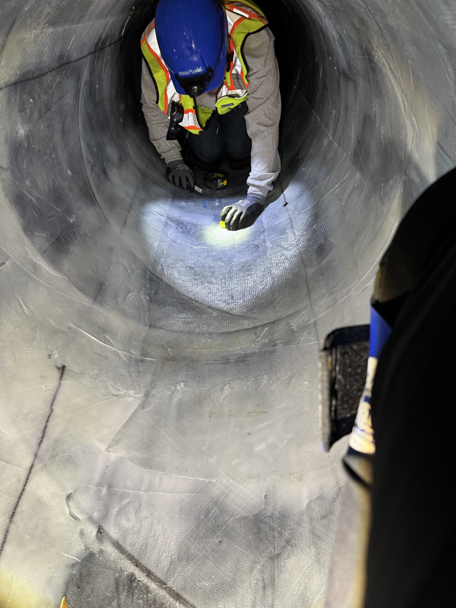 30-inch Diameter Influent Pipeline Rehabilitation | Structural Technologies